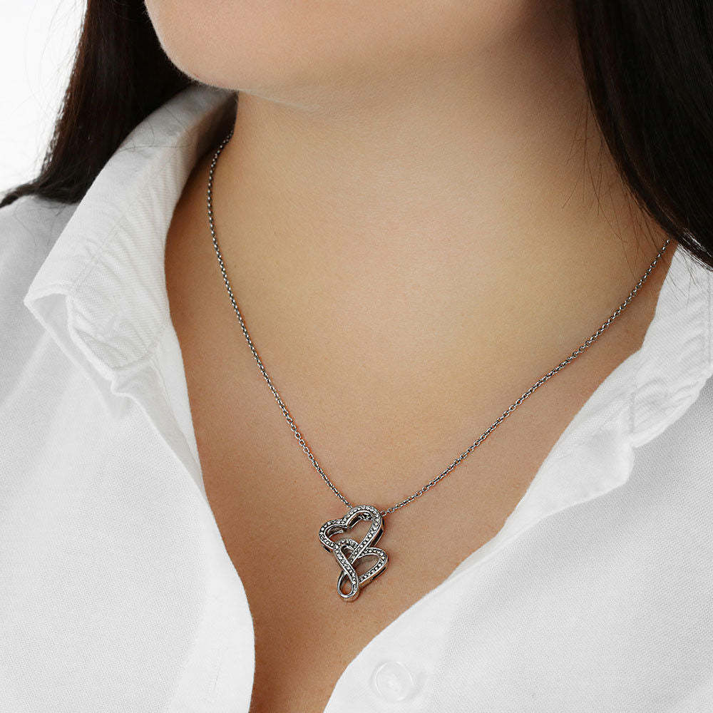 To My Wife Heart to Heart Necklace