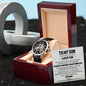 To My Son With Love From Mom Men's Openwork Watch