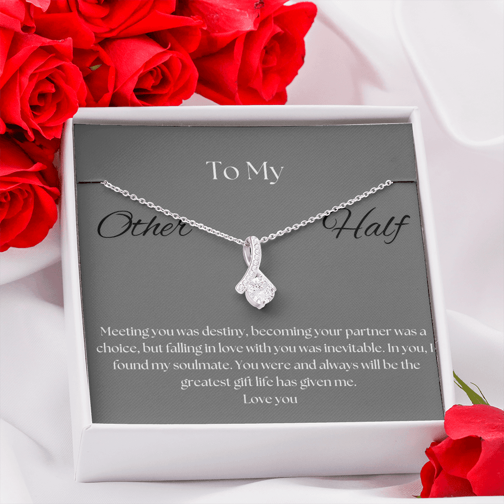 To My Other Half Pendant Necklace 2