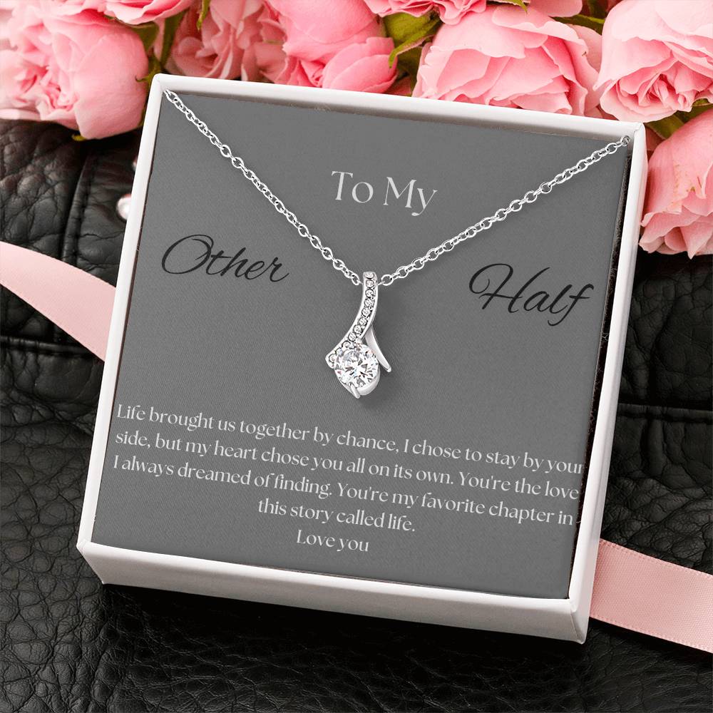 To My Other Half Pendant Necklace 4