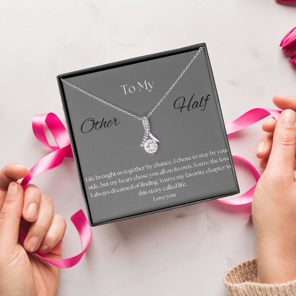 To My Other Half Pendant Necklace 4