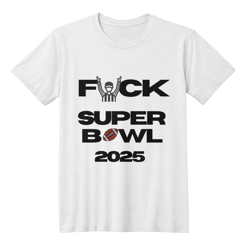 Superbowl 2025 Tshirt, Funny Superbowl Tee, Anti-Superbowl Shirt, Sports Parody Shirt, Unisex Game Day Humor Tee, Not a Fan Football Tee