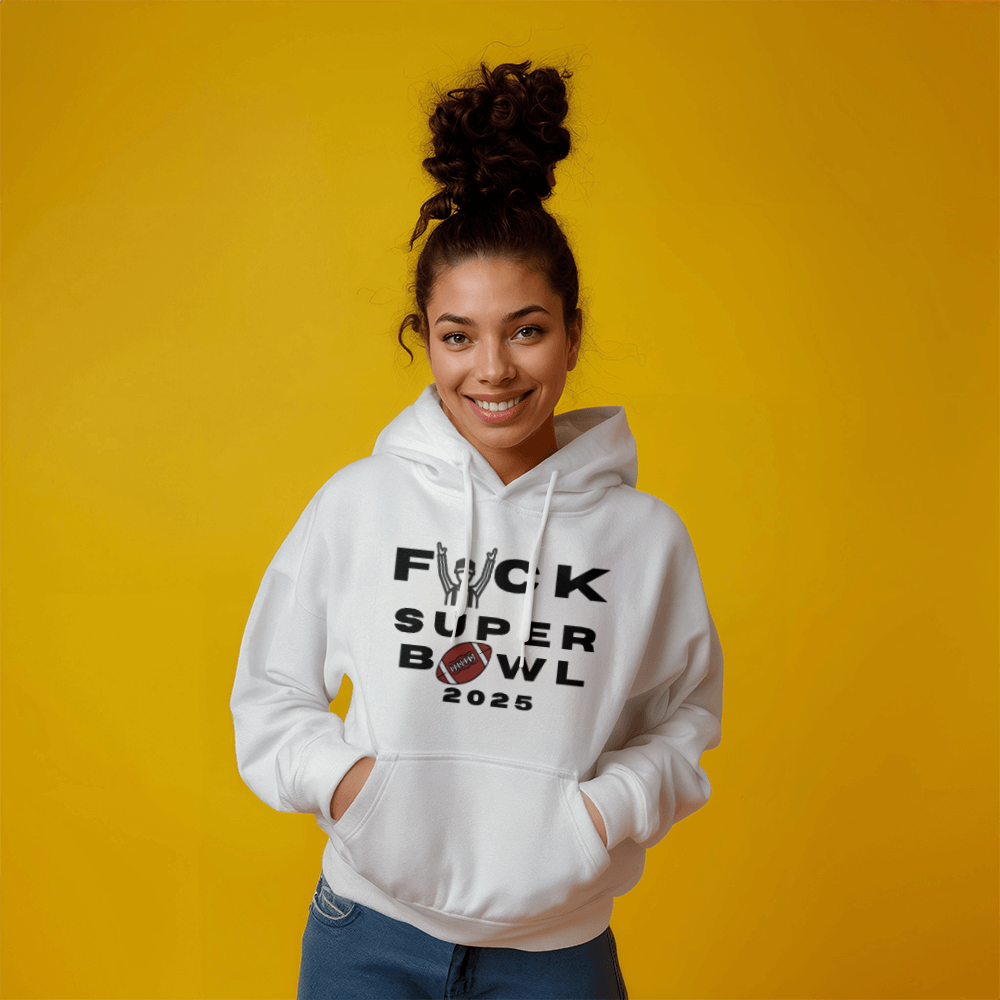 Fuck Superbowl 2025 Sweatshirt, Funny Superbowl, Anti-Superbowl Shirt, Sports Parody Shirt, Unisex Game Day Humor Tee, Not a Fan Football Tee