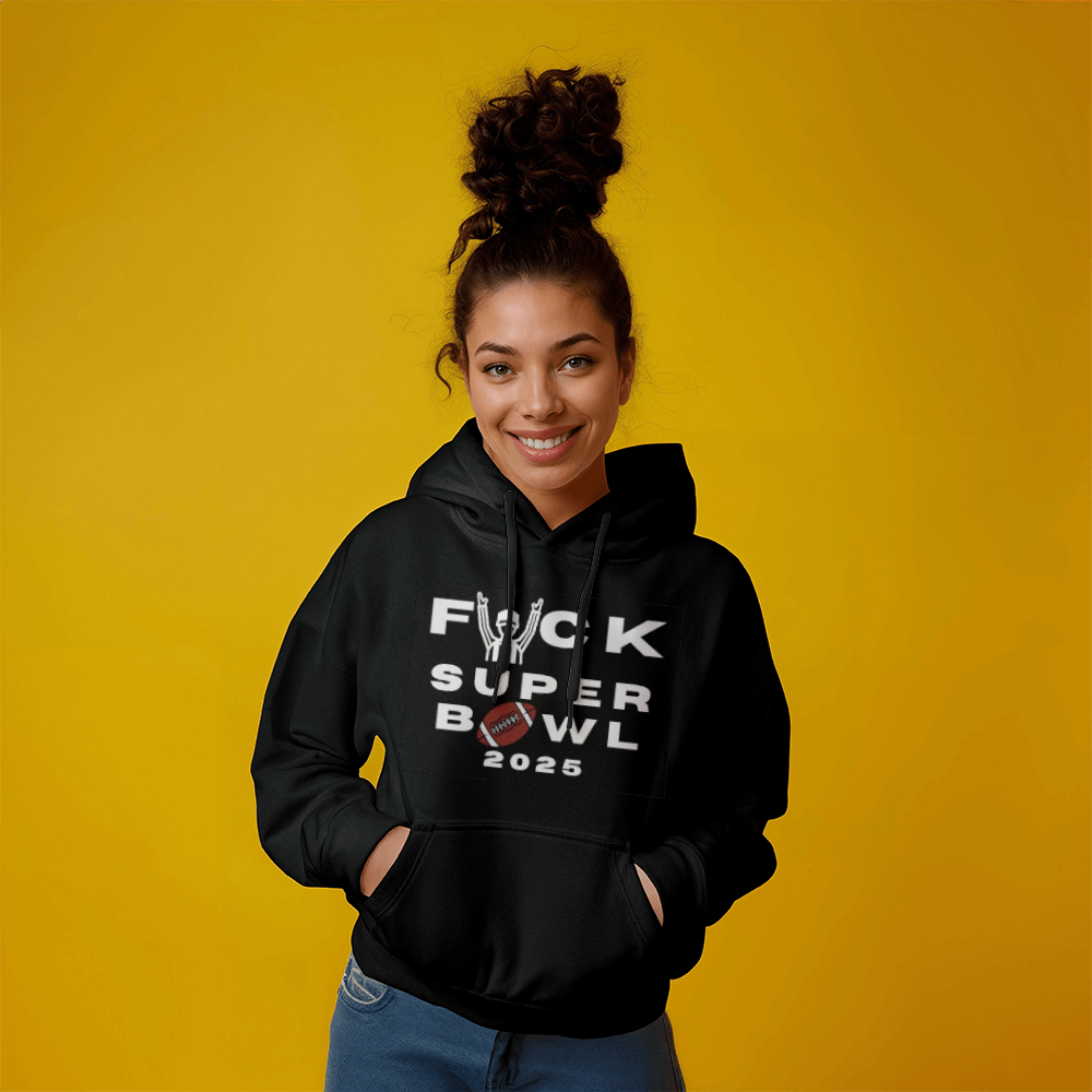 Fuck Superbowl 2025 Sweatshirt, Funny Superbowl Tee, Anti-Superbowl Shirt, Sports Parody Shirt, Unisex Game Day Humor Tee, Not a Fan Football Tee