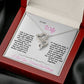 To My Wife Heart to Heart Necklace