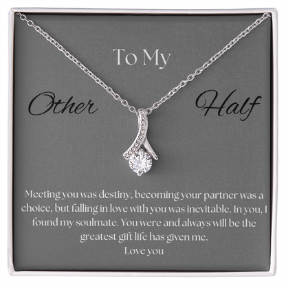To My Other Half Pendant Necklace 2