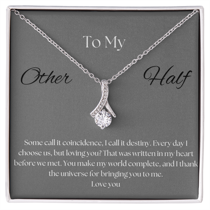 To My Other Half Pendant Necklace 5