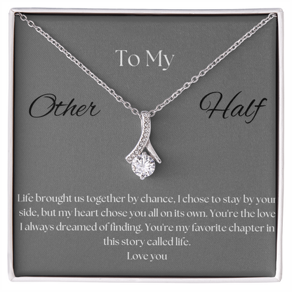 To My Other Half Pendant Necklace 4