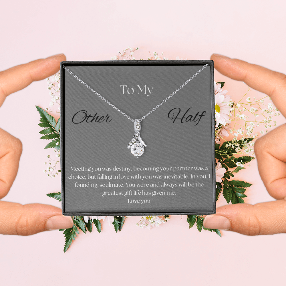 To My Other Half Pendant Necklace 2
