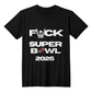 Black Unisex Superbowl 2025 Tshirt, Funny Superbowl Tee, Anti-Superbowl Shirt, Sports Parody Shirt, Unisex Game Day Humor Tee, Not a Fan Football Tee