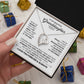 To my beautiful Granddaughter heart necklace