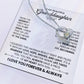 To my beautiful Granddaughter heart necklace