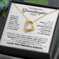 To my beautiful Granddaughter heart necklace